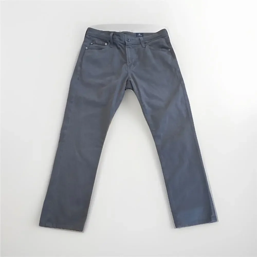 AG Adriano Goldschmied Slim Straight Stretch Gray‎ Casual Pants Men 32x32
